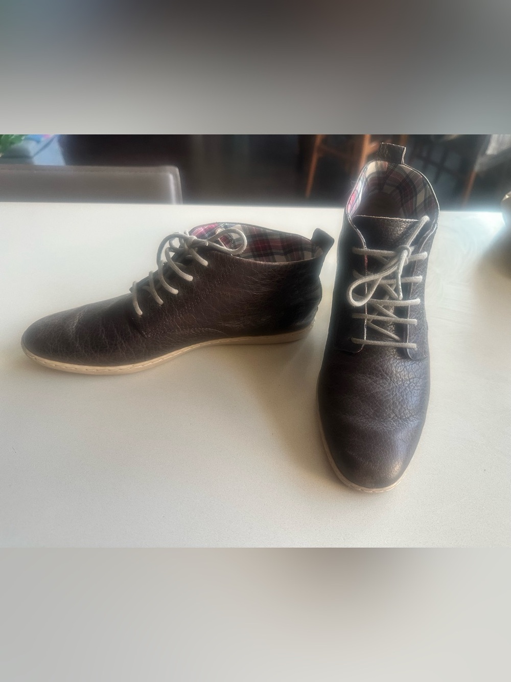 Fred Perry Women’s Chocolate brown leather shoes size 5.5 US